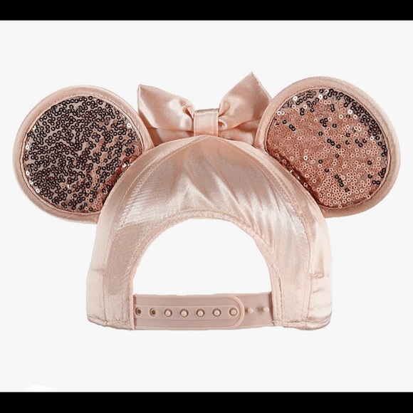 Minnie Mouse Pink baseball cap in pink with sequin ears-official Disney product - Picture 3 of 7
